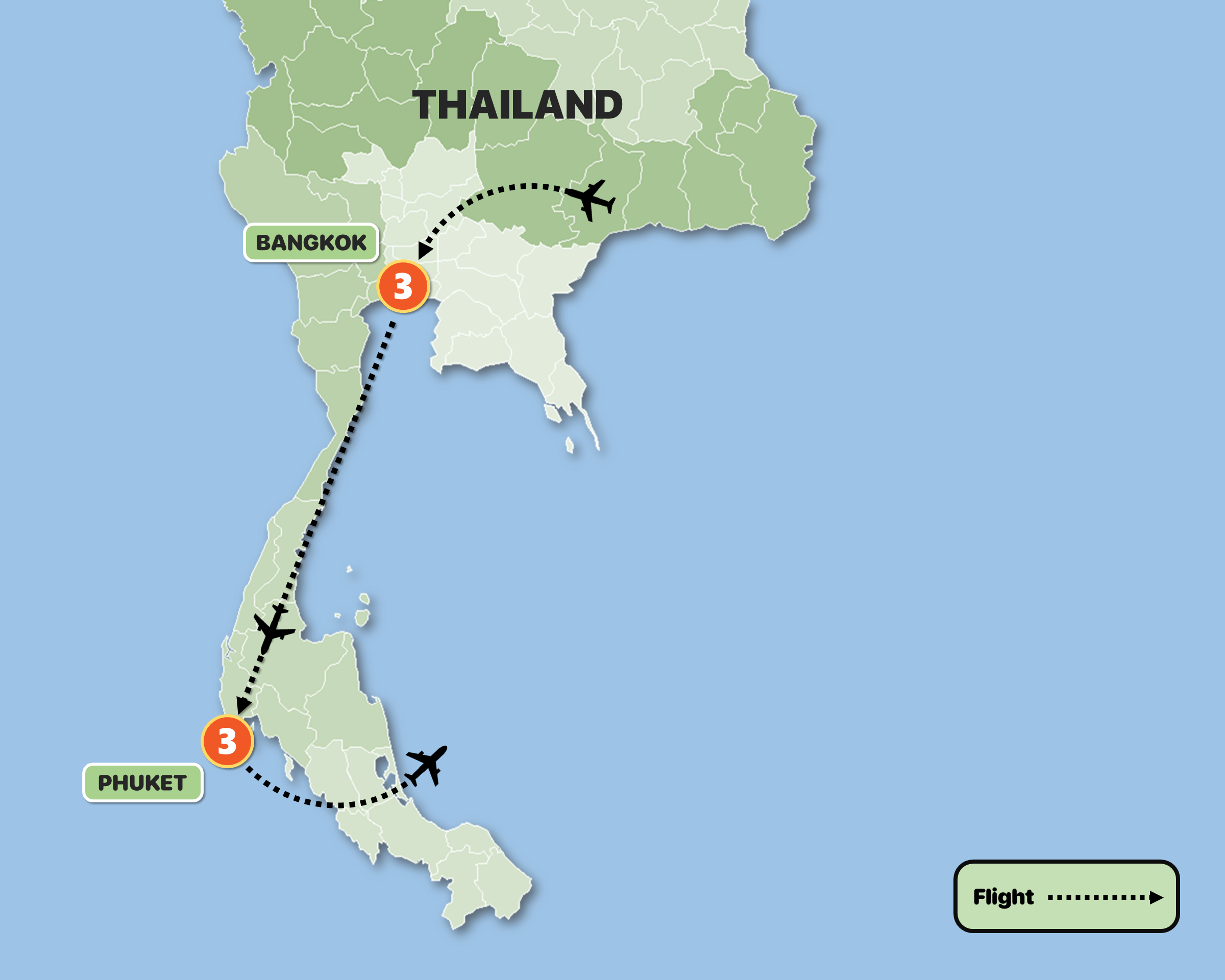 tourhub | Tweet World Travel | Wellness Package In Bangkok And Phuket | Tour Map