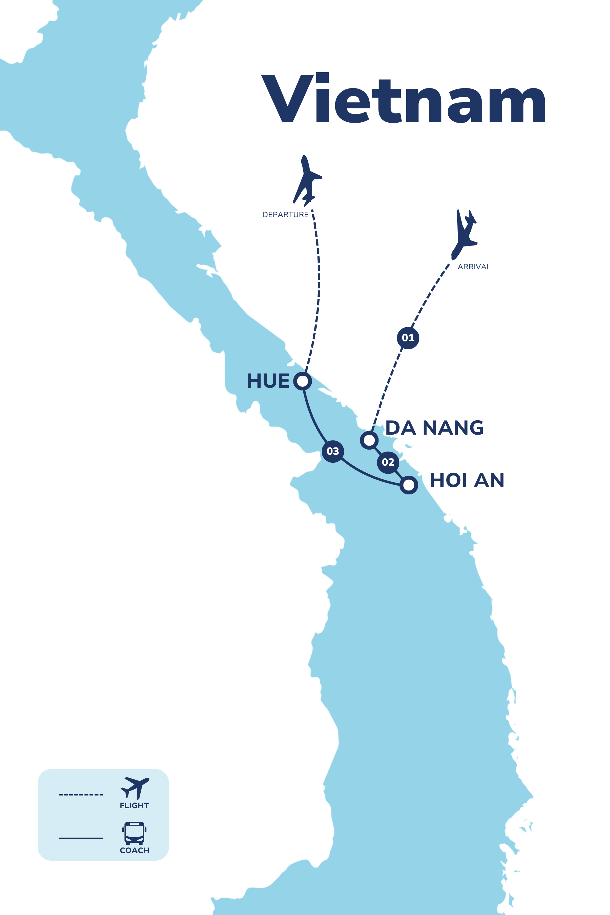 tourhub | Tweet World Travel | Central Vietnam Luxury Wellness And Spa | Tour Map